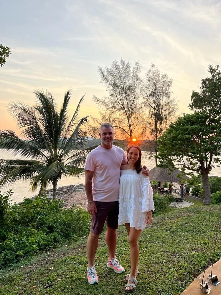 Luca Dotti with his lovely wife