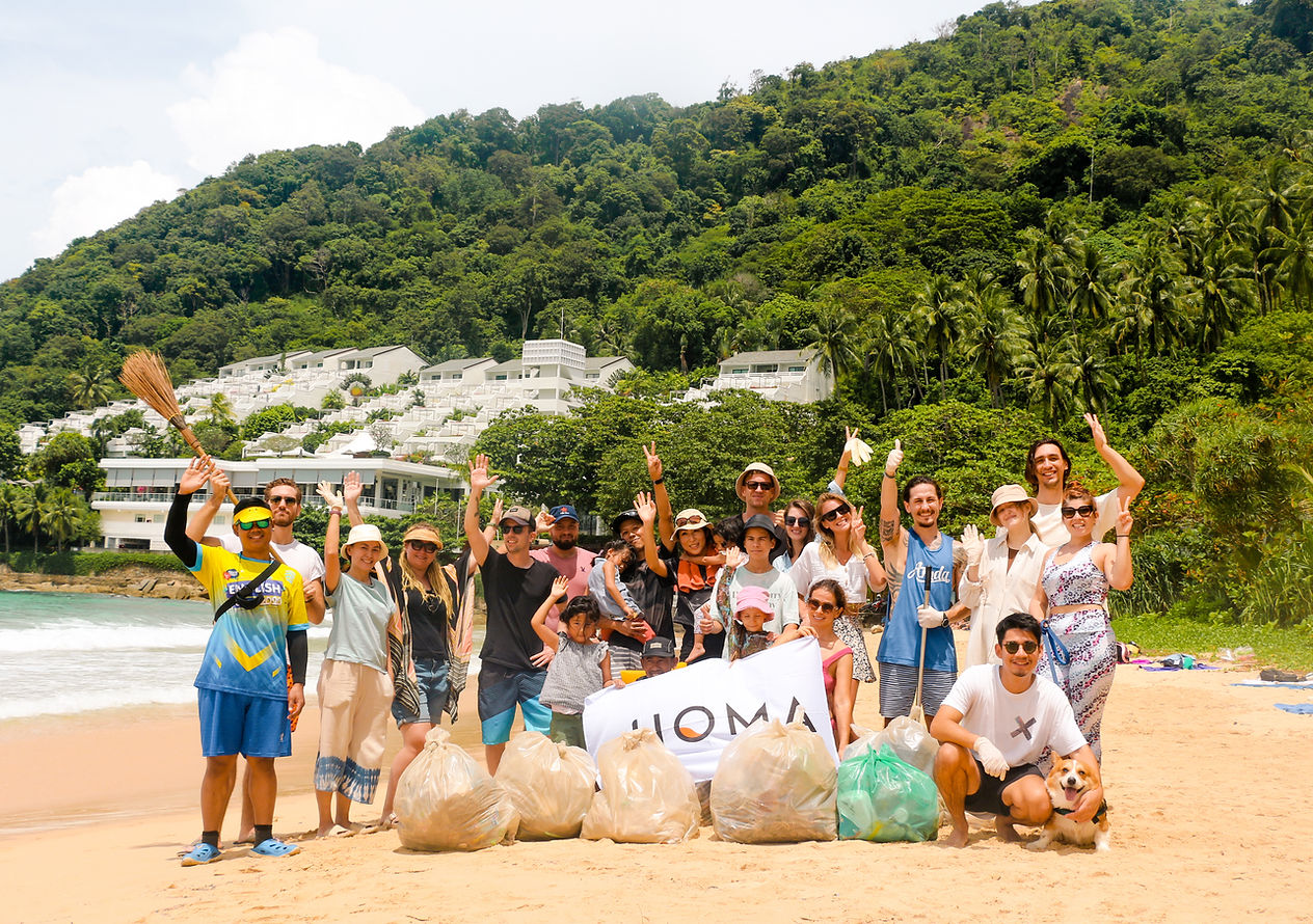 HOMA Community Beach Cleanup at Nai Harn Phuket