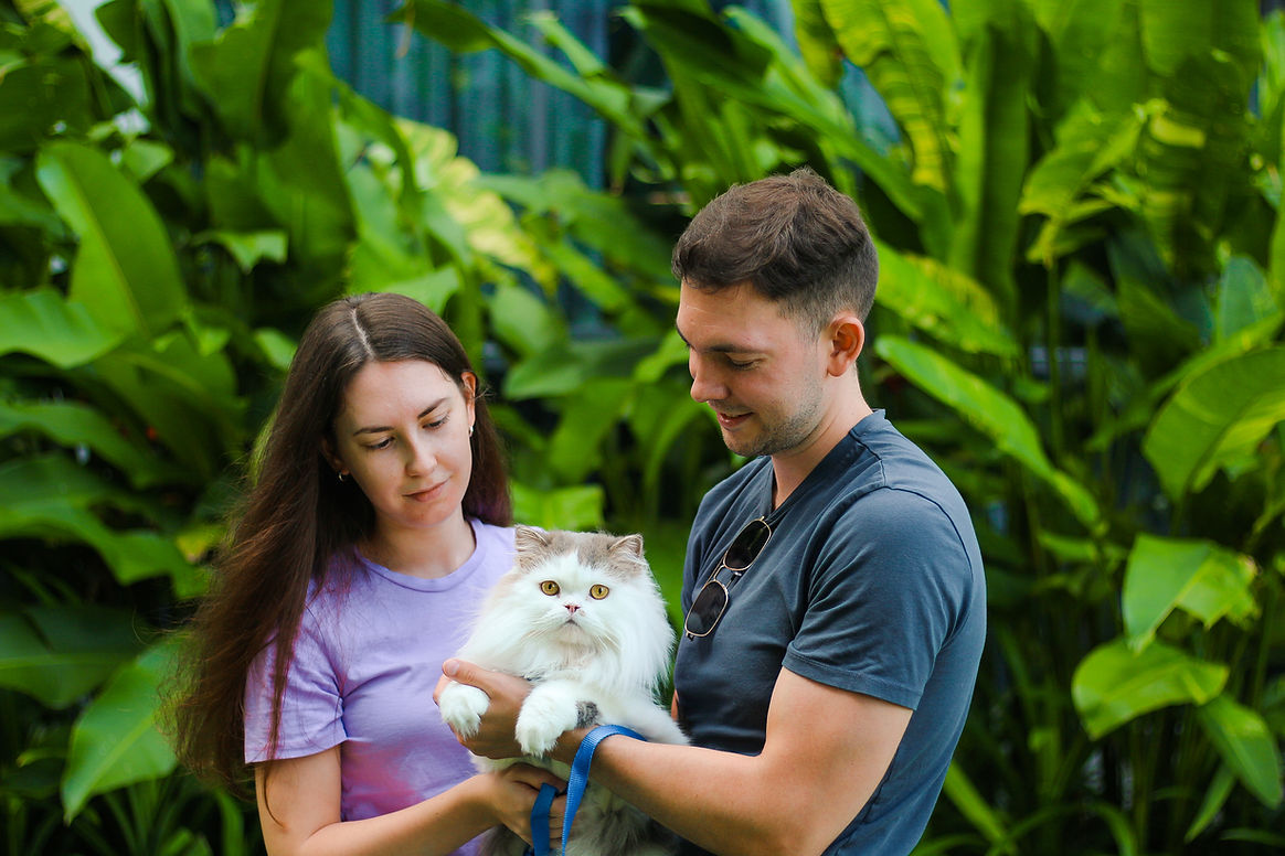 Julia, Roman, and Sam - pets of homa