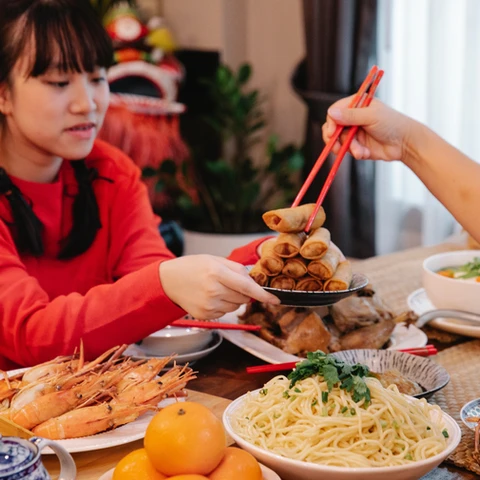 Chinese New Year feast